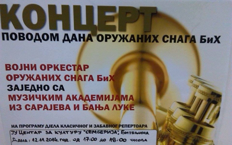 Koncert povodom Dana oružanih snaga BiH