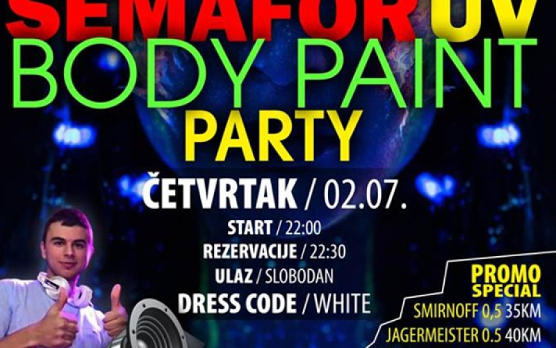 Semafor i UV - Body Paint Party