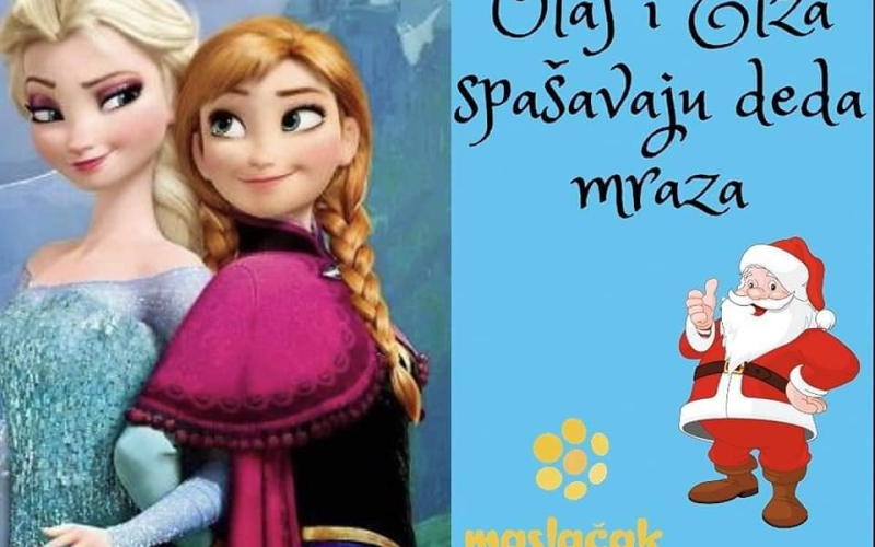 Olaf i Elza spašavaju Deda Mraza