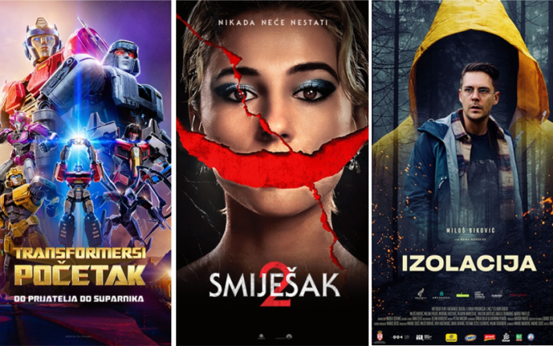 Bioskopski repertoar:Transformersi, Izolacija, Smiješak 2