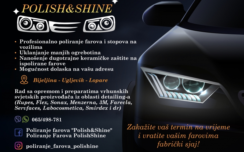 Poliranje farova "Polish&Shine" Bijeljina