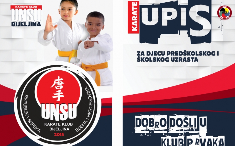 BESPLATAN UPIS U KARATE ŠKOLU - POSEBNE POGODNOSTI ZA ĐAKE PRVAKE