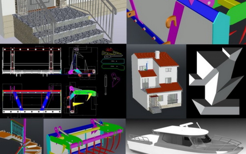 Uslužno 2D/3D crtanje u AutoCAD-u i Blender-u