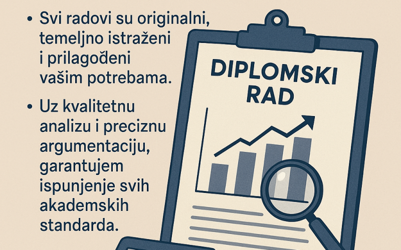 Izrada maturskih, seminarskih i diplomskih radova iz ekonomije