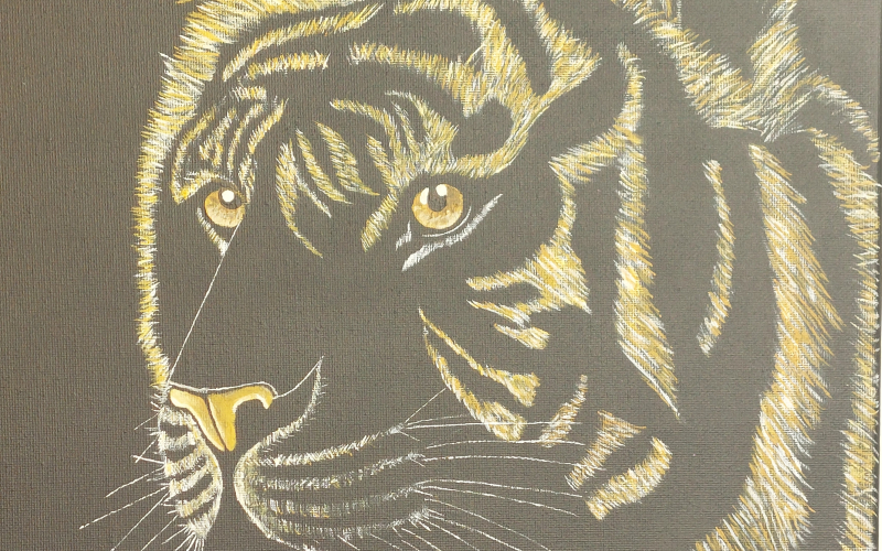 Umjetnička slika - Akril | Tigar