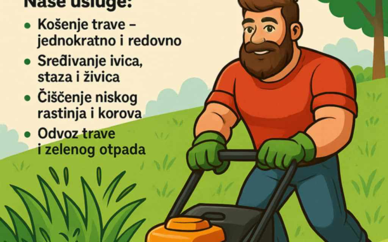Uslužno košenje trave i održavanje zelenih površina