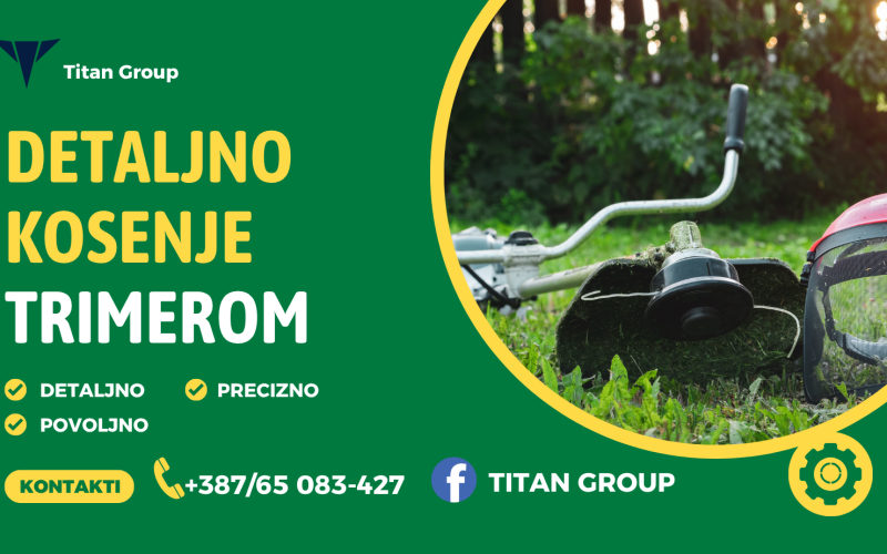 KOSENJE TRIMEROM / KOSACICOM DETALJNO BIJELJINA