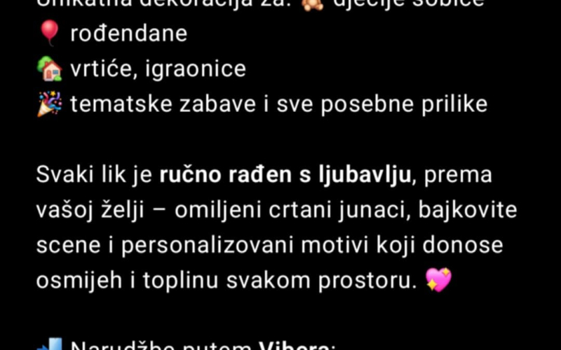 Rucno crtani likovi iz crtanih filmova na stiroporu