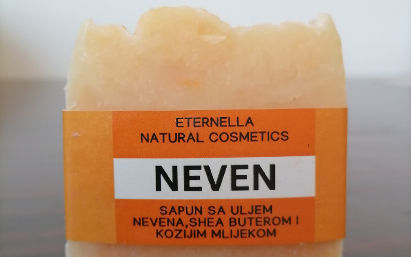 SAPUN "NEVEN ", sa kozjim mlijekom,maceratom (uljem) nevena i shea buterom