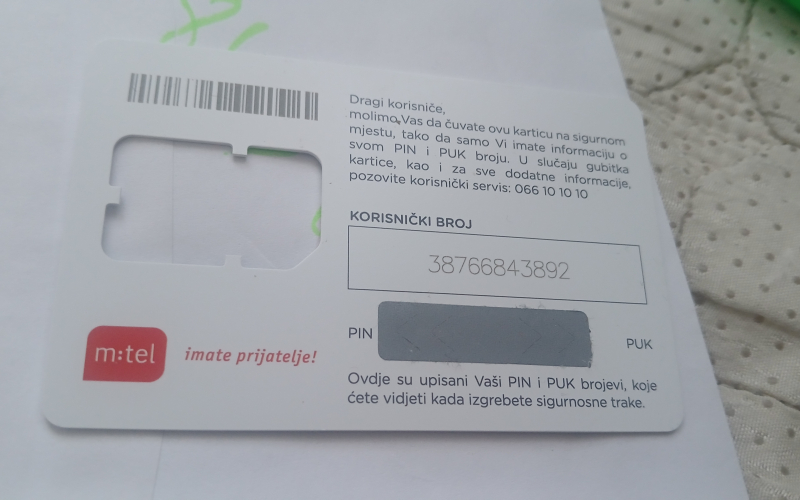 Telefonski broj 066 843 892