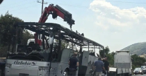 Zapalio se autobus iz BiH u Crnoj Gori