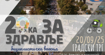 Prijave za promotivnu biciklističku vožnju "20KA ZA ZDRAVLJE"