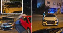 Djevojka poršeom polupala više auta u Banjaluci (VIDEO)