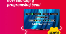Pet novih Arena Sport kanala u Supernovoj i na MOVE aplikaciji