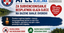 GSS Bijeljina apeluje nakon tragedije: Djeci omogućiti besplatno kupanje u Dvorovima
