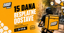 ZAPP! časti: Čeka vas 15 dana BESPLATNE DOSTAVE