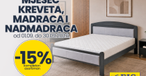  Mjesec kreveta, madraca i nadmadraca u FIS centrima