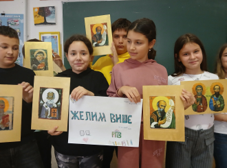 Kreativna radionica iz crkvene umjetnosti u bijeljinskoj OŠ „Sveti Sava“