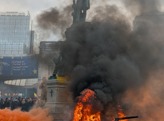 Brisel: Haos na protestu poljoprivrednika (VIDEO)
