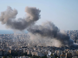 Pogođena stambena zgrada u centru Bejruta