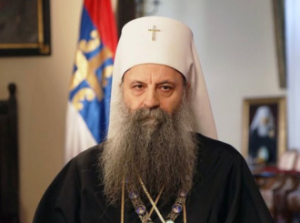 Patrijarh Porfirije na Vaskrs u Peći