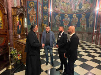 Nešković i Kojadinović u posjeti hramu u Ljubljani:  Pravoslavna vjera vijekovima čuva i okuplja srpski narod