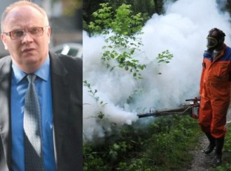 Ministar Bogdanić prisustvuje početku zaprašivanja komaraca u Bijeljini