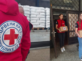 Volonteri Crvenog krsta Bijeljina podijelili pakete hrane i higijene