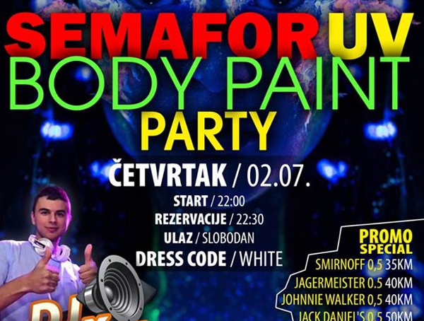 Bijeljina, Semafor i UV - Body Paint Party 
