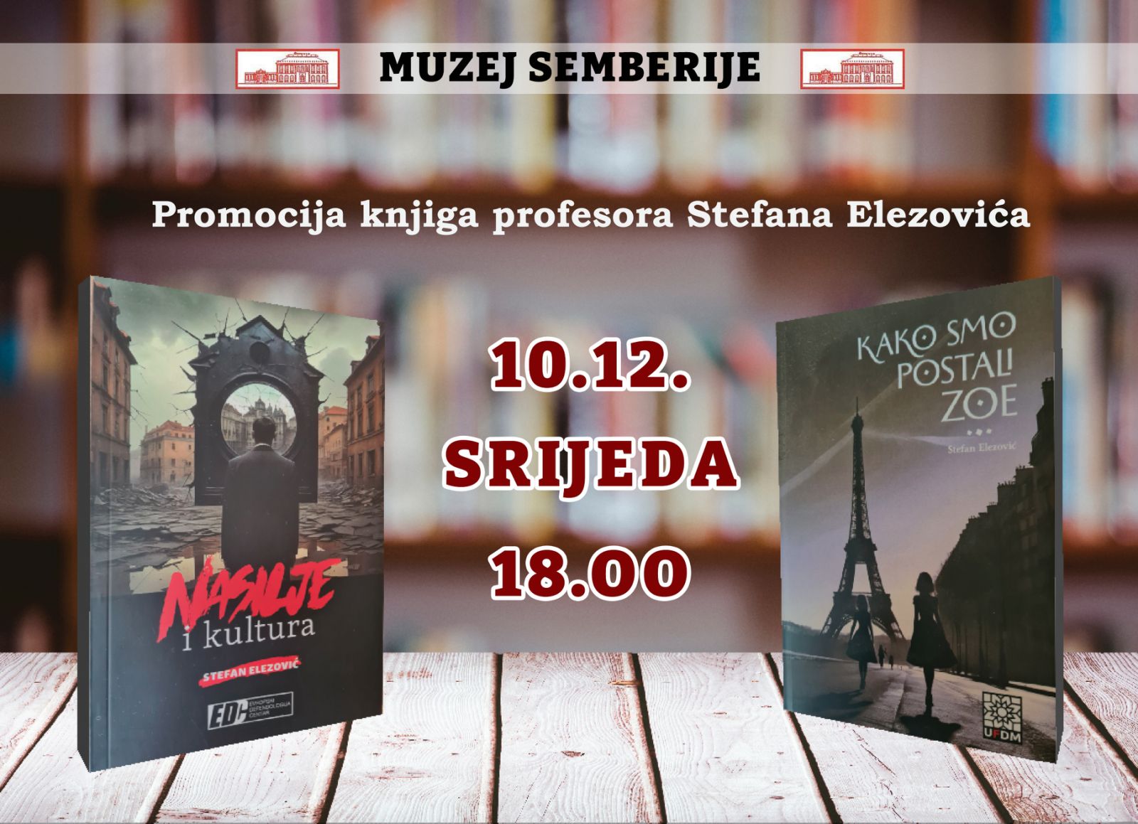 Bijeljina, Predstavljanje knjiga Stefana Elezovića Muzej Semberije