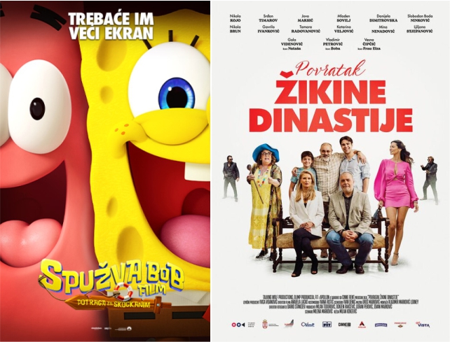 Bijeljina, Bioskopski repertoar: Sunđer Bob i Povratak Žikine dinastije CZK Semberija