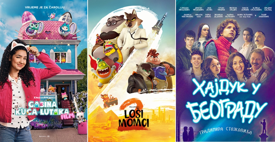 Bijeljina, Bioskopski repertoar: Gabina kuća lutaka, Loši momci 2 i Hajduk u Beogradu CZK Semberija