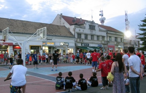 Bijeljina, Street basket turnir 2014. Trg Kralja Petra I