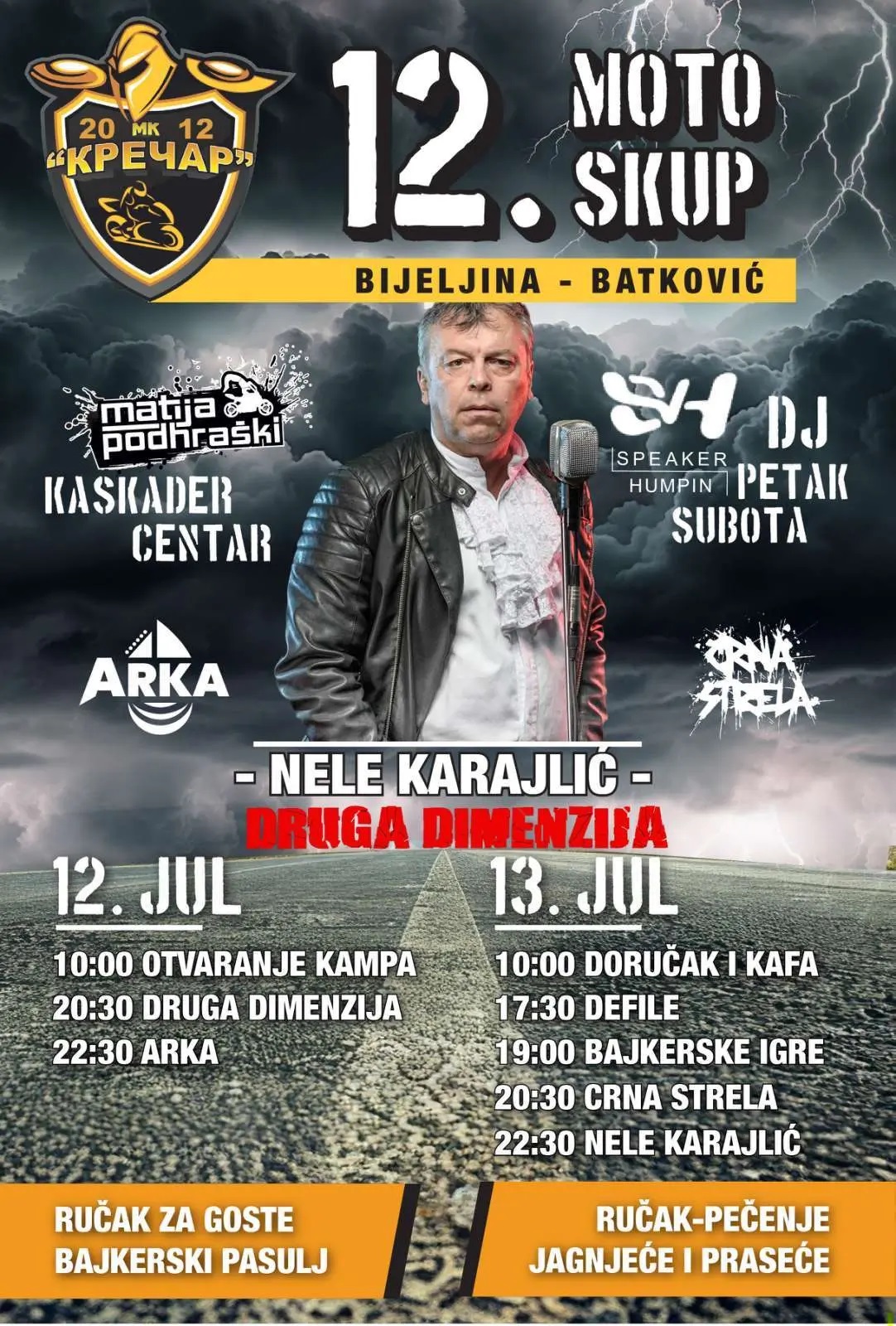 NELE KARAJLIĆ na 12. Moto skupu u Batkoviću