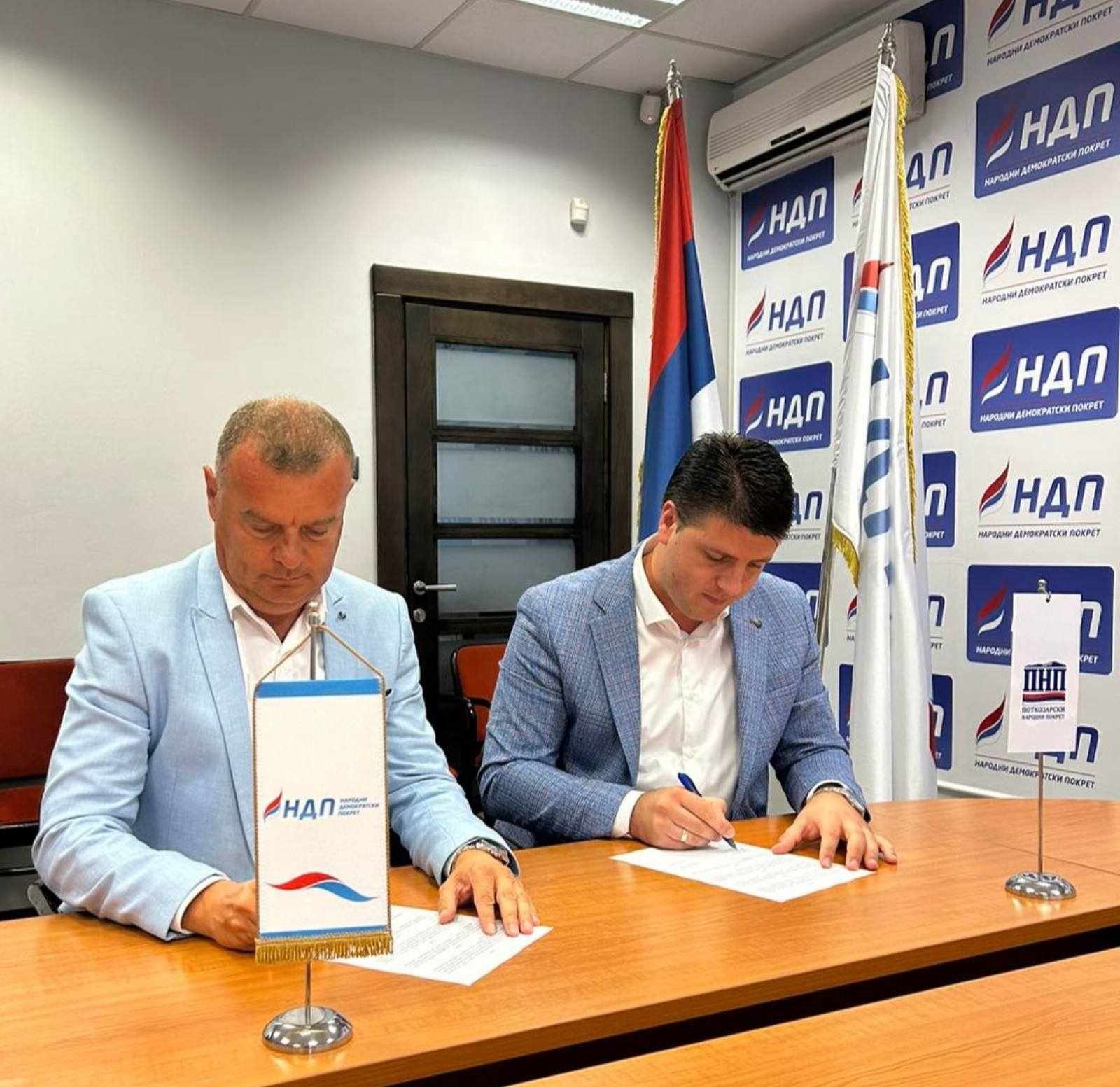 Potpisan sporazum o zajedničkom djelovanju NDP i PNP