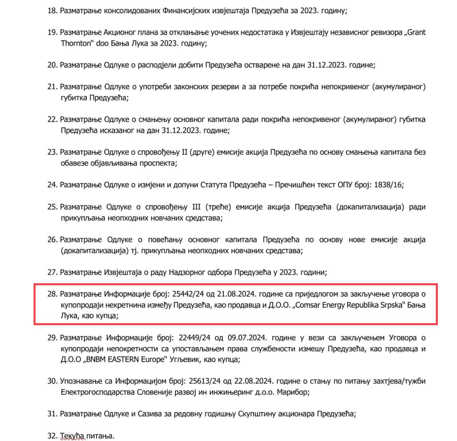 SDS Ugljevik: Da RiTE Ugljevik obustavi prodaju rudničke zemlje Komsaru