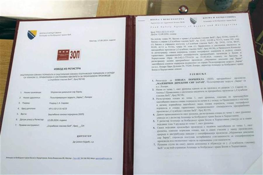 Majevički dimljeni sir zarac dobio oznaku zaštite porijekla