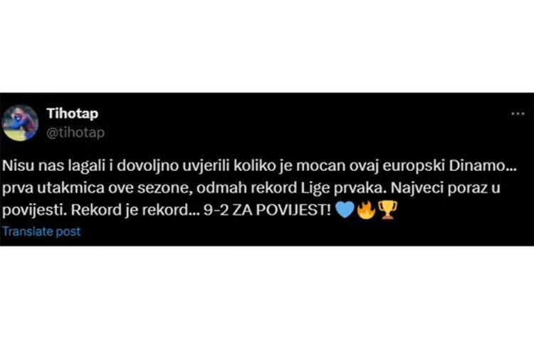 Dinamo ismijavaju na Internetu nakon debakla