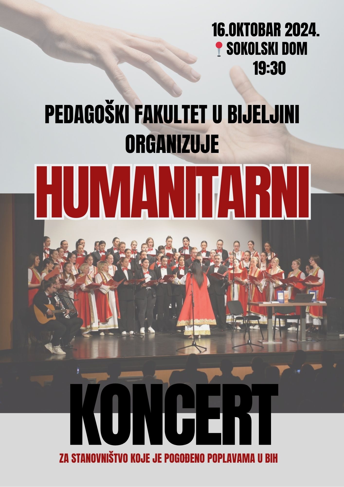 Sutra u Bijeljini humanitarni koncert za pogođene poplavama