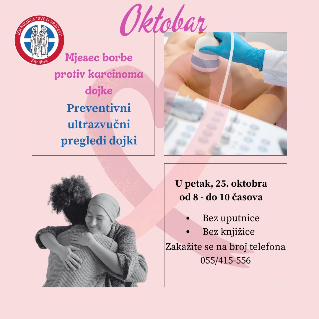Preventivni pregledi povodom obilježavanja „Ružičastog oktobra“