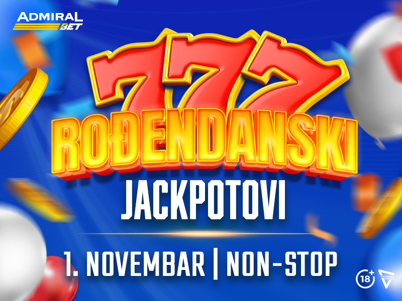 AdmiralBet slavi rođendan: Jackpotovi i Freebet za sve igrače