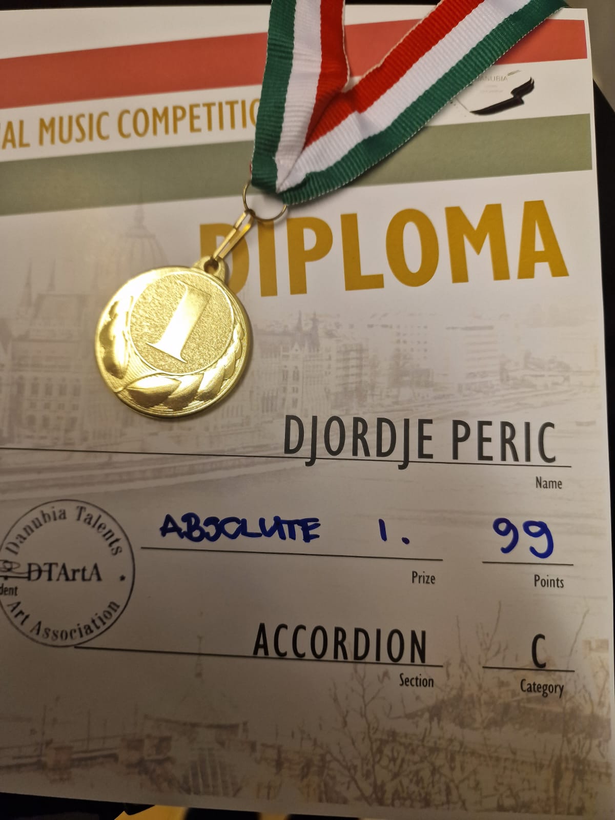Đorđe Perić ostvario apsolutnu pobjedu na festivalu u Budimpešti
