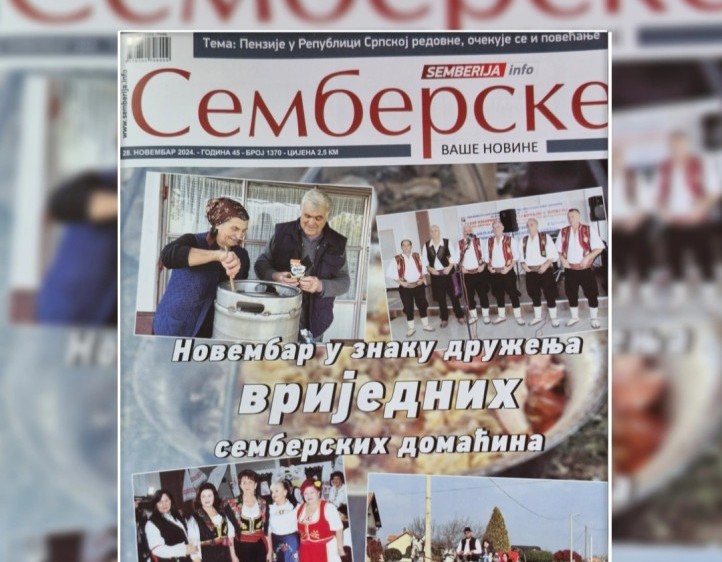 Na kioscima je novi broj "Semberskih novina"