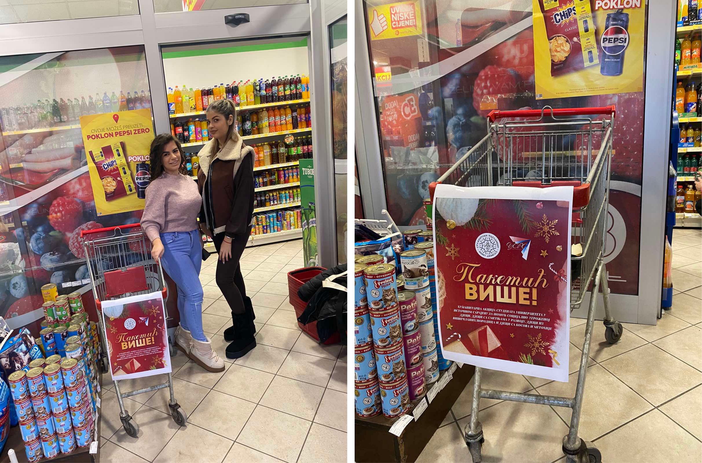 PAKETIĆ VIŠE! Počela humanitarna akcija, volonteri su već u bijeljinskim marketima