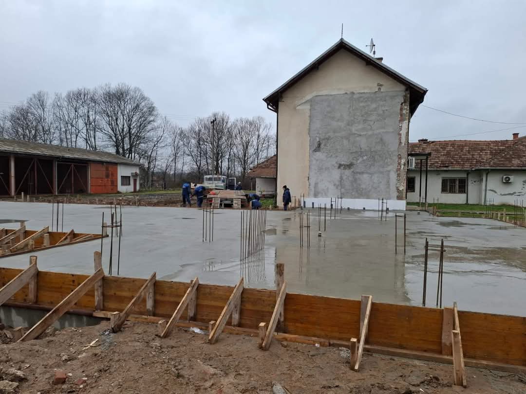 Izliven temelj za novi Dom kulture u Batkoviću