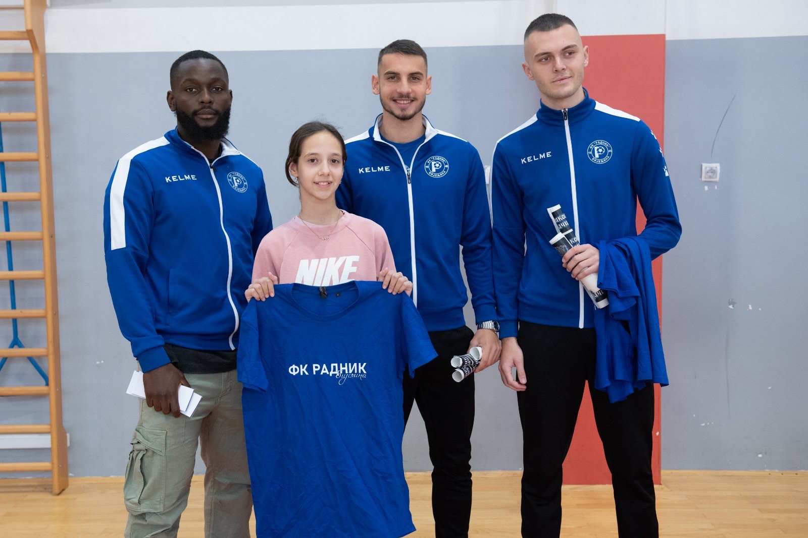 FK Radnik u posjeti OŠ "Jovan Dučić" u Patkovači