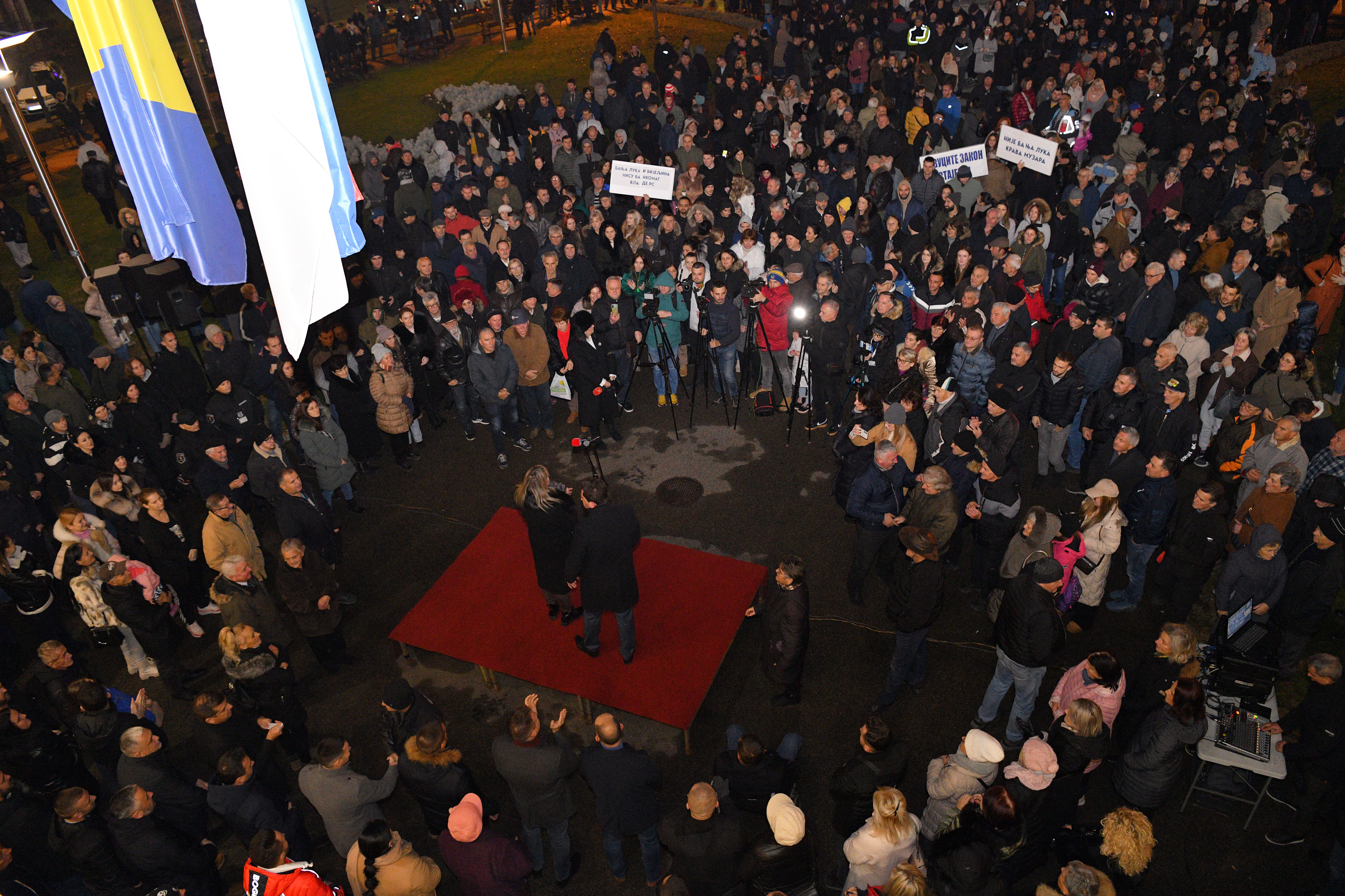 U Bijeljini održan protestni skup FOTO