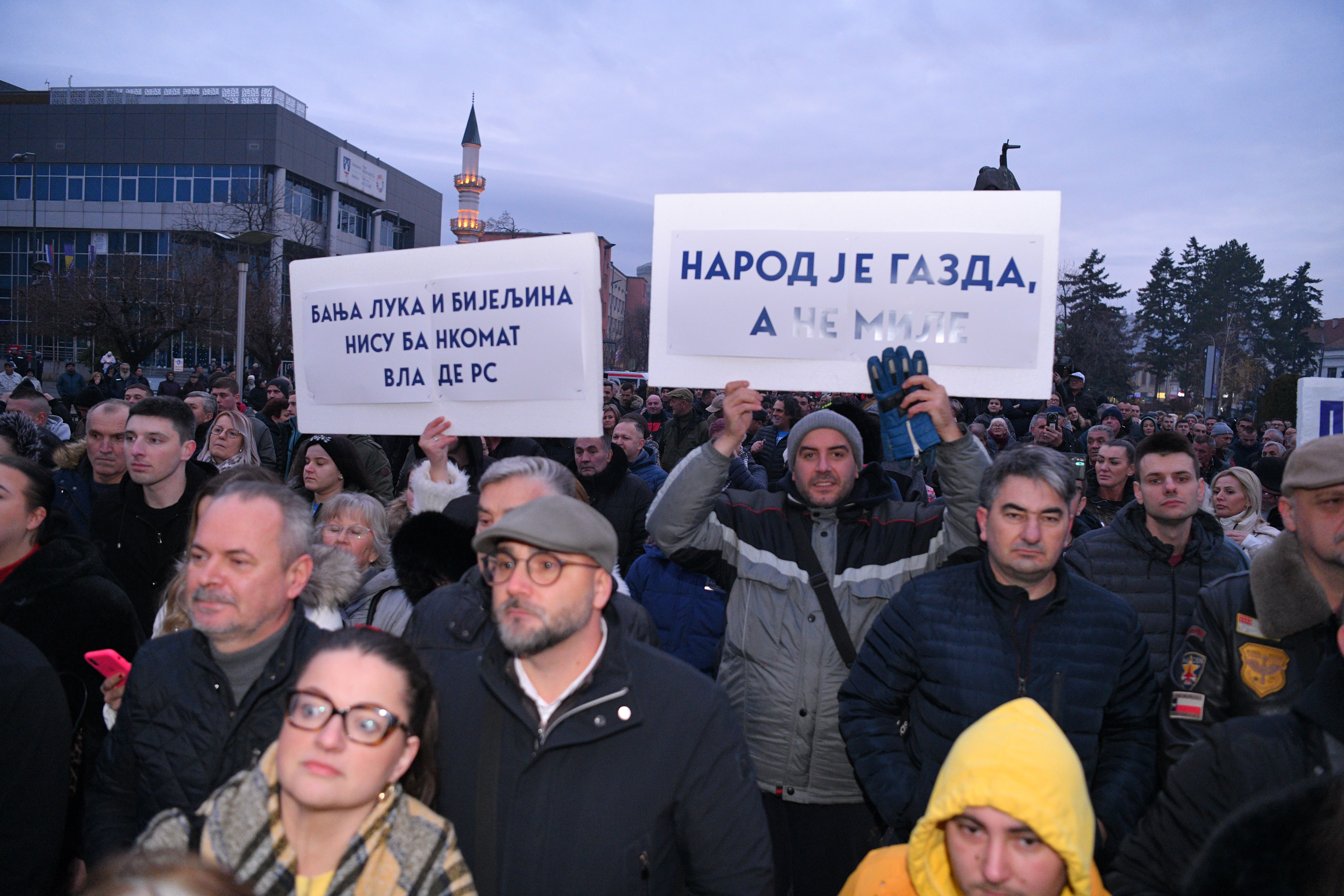 U Bijeljini održan protestni skup FOTO