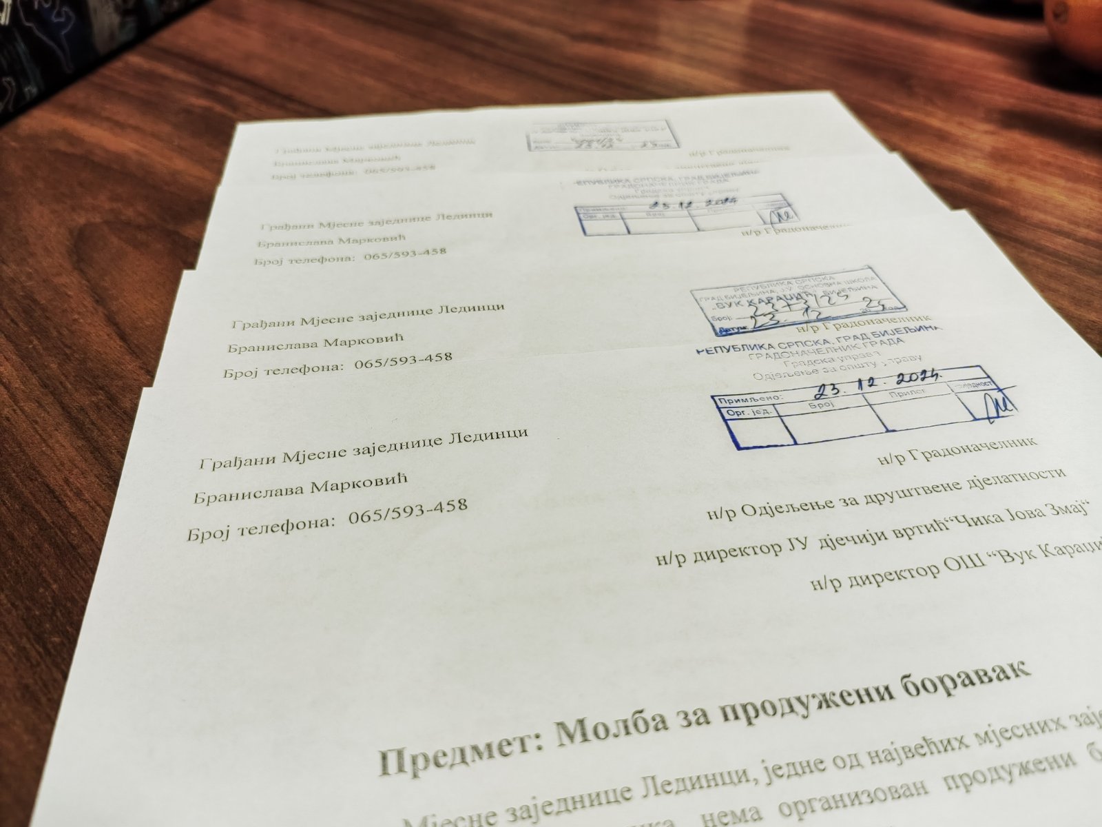 Mještani MZ Ledinci predali peticiju za pokretanje produženog boravka za djecu!