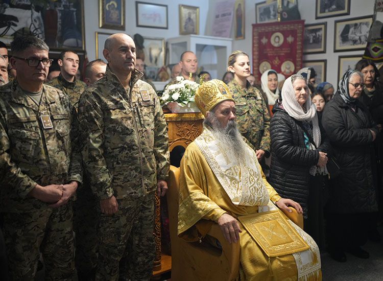 Sveta arhijerejska liturgija i rukopoloženje u bijeljinskoj kasarni